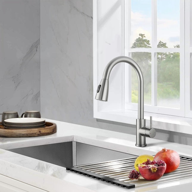 KITCHEN CHROME LEVER HANDLE